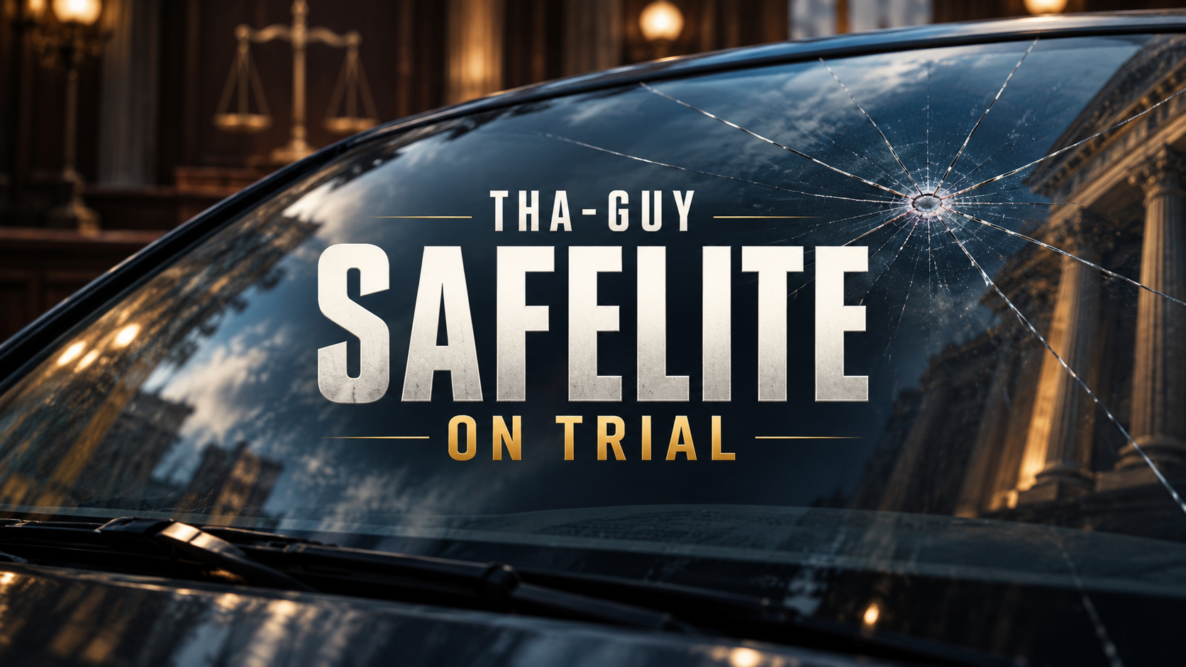 AI-generated Safelite courtroom artwork; dramatization, not evidence footage.
